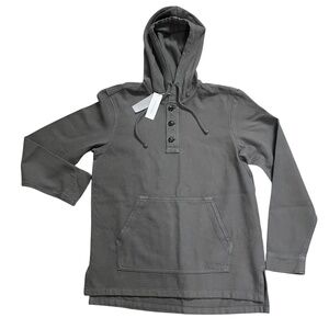 Outerknown Blanket Hoodie Men's Henley Gra Organic Sz Small Preppy Prep Coastal